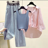 Trexa Summer Coord-Set of 3 In Pink