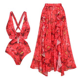 Erica Swimsuit With Ruffled Skirt