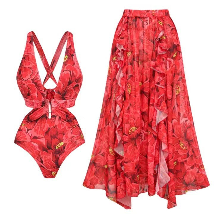 Erica Swimsuit With Ruffled Skirt
