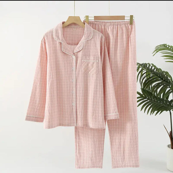 Nela Premium Cotton Nightsuit In Pink