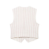 Tarly Striped Summer Coord Set In White