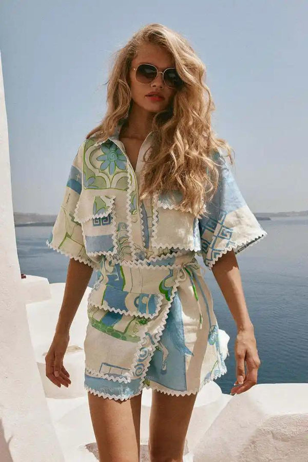 Trixie Printed Summer Coord