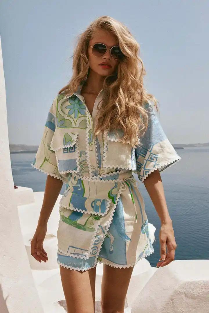 Trixie Printed Summer Coord