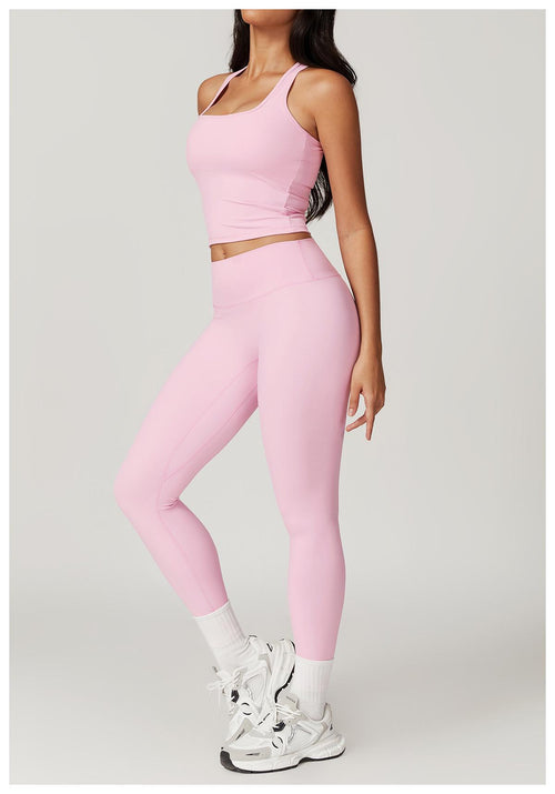 Margo Premium Activewear Set In Light Pink