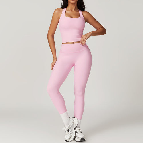 Margo Premium Activewear Set In Light Pink
