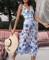 Garry Swimsuit With Skirt In Blue