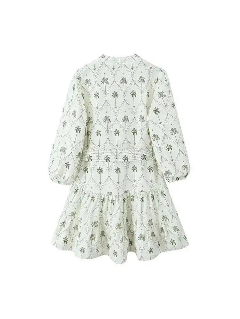 Zoey Summer Holiday Dress In Beige