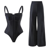 Deris Swimsuit With Pants In Black