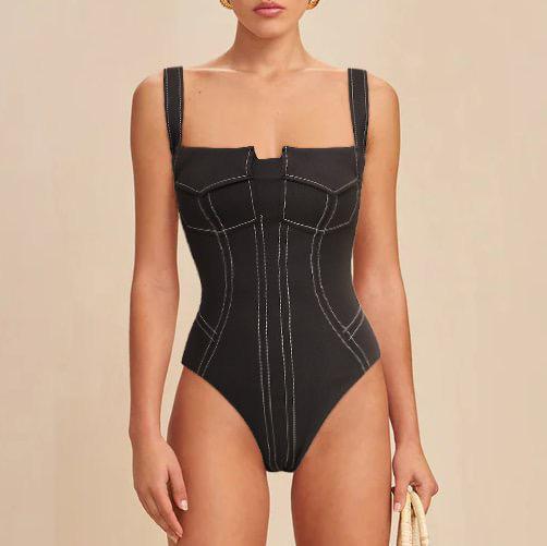 Deris Swimsuit With Pants In Black