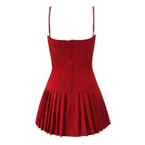 Dolima Summer Dress In Red