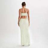Livia Soft Knit Crochet Dress-Resortwear In Off White