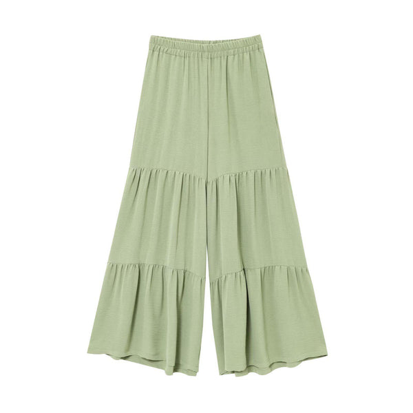 Aderyn Statement Linen Suit Set In Olive Green