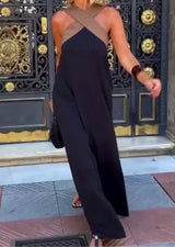 Jemini Summer Holiday Dress In Black