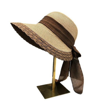 Nia Summer Holiday Straw Hat In Beige