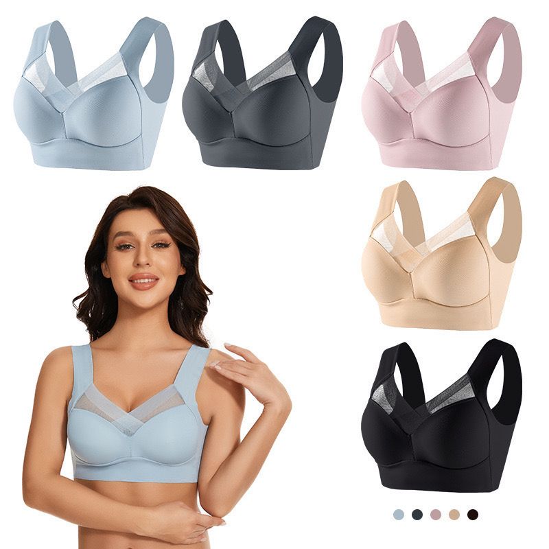 Anne Luxe Seamless Bralettes In Light Pink