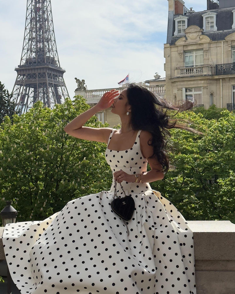 Neiman Polka Summer Holiday Maxi Dress
