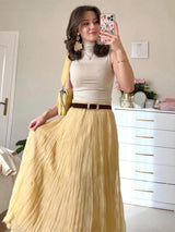 Daisy Summer Skirt in Yellow