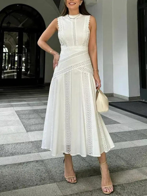 Serri Summer Holiday Dress In White