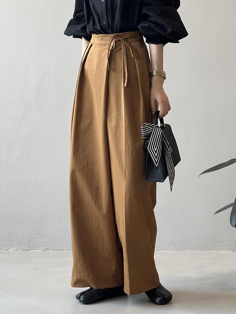 Delia Luxe Formal Pants In Brown