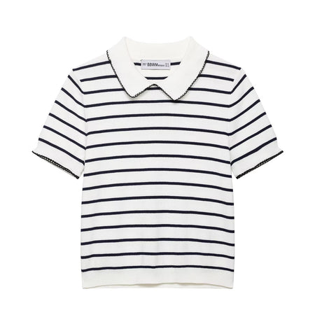 Ornella Knit Summer Top In White