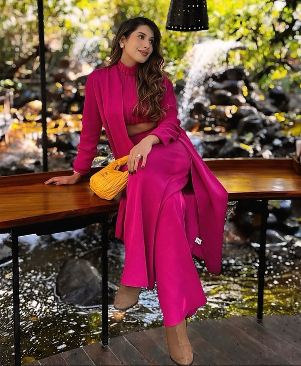 Aubrey Luxe Winter Coord Set with Cape