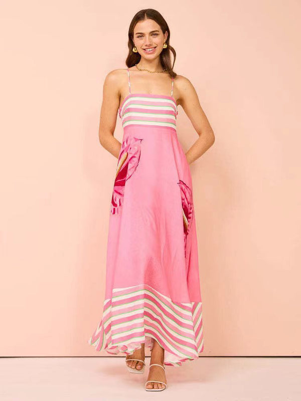Cosmon Holiday Dress In Pink