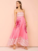 Cosmon Holiday Dress In Pink