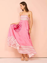 Cosmon Holiday Dress In Pink