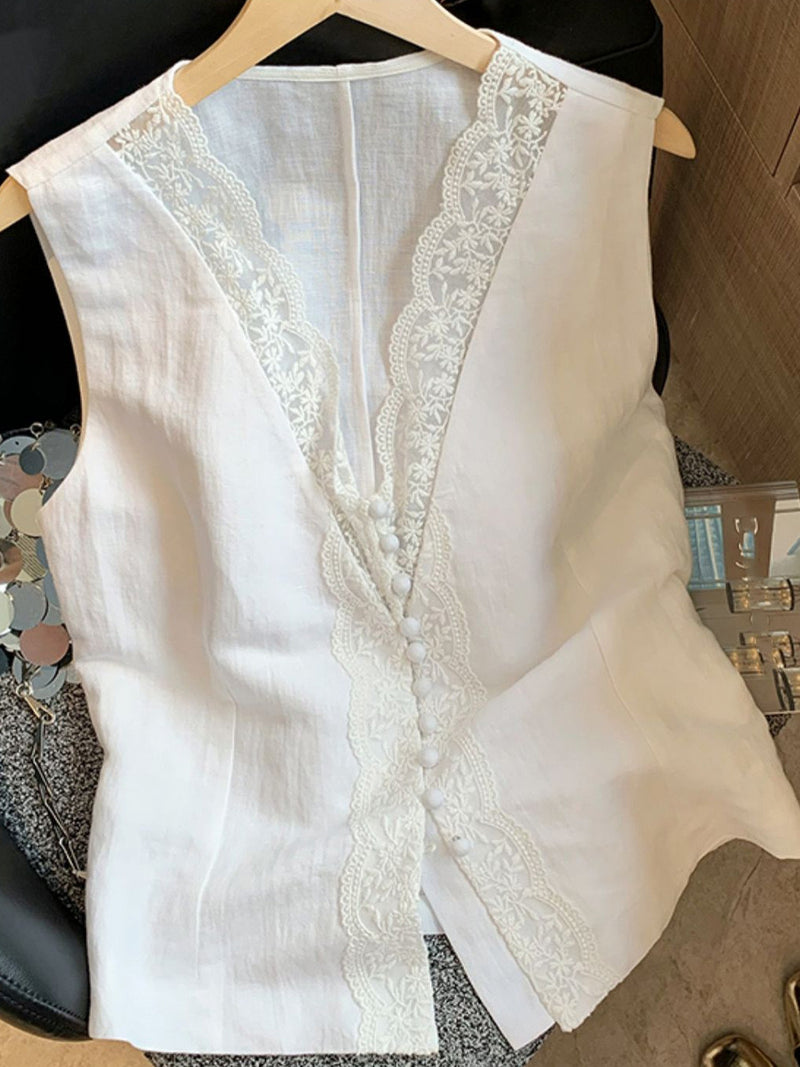 Rayna Solid Vest Summer Top