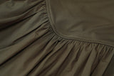 Camille Statement Balloon Dress In Olive