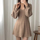 Taron Knitted A- Line Dress - Alamode By Akanksha