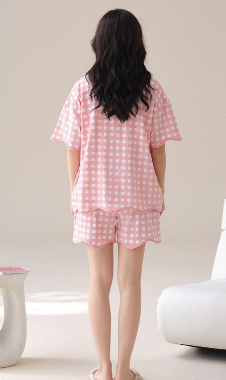 Dawn Two Pc Nightsuit In Peach