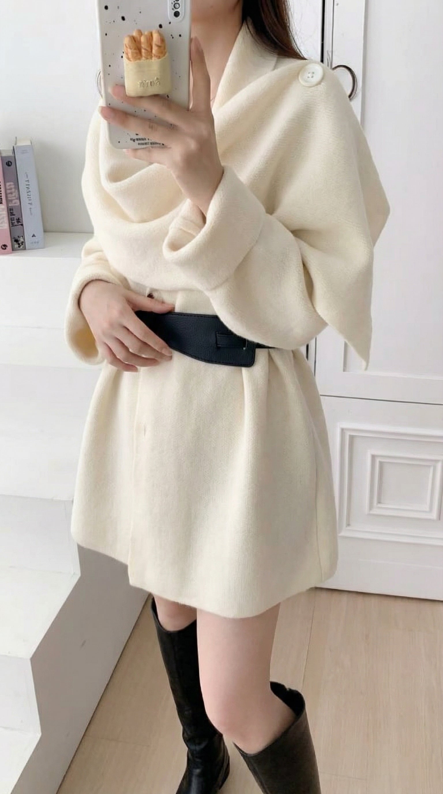 Tayla Luxe Winter Cape With Belt