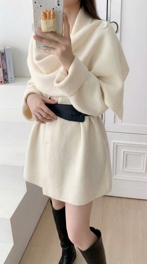 Tayla Luxe Winter Cape With Belt