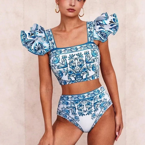 Inaya Swimsuit With Skirt In Blue