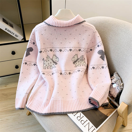Isotta Woolen Cardigan In Pink