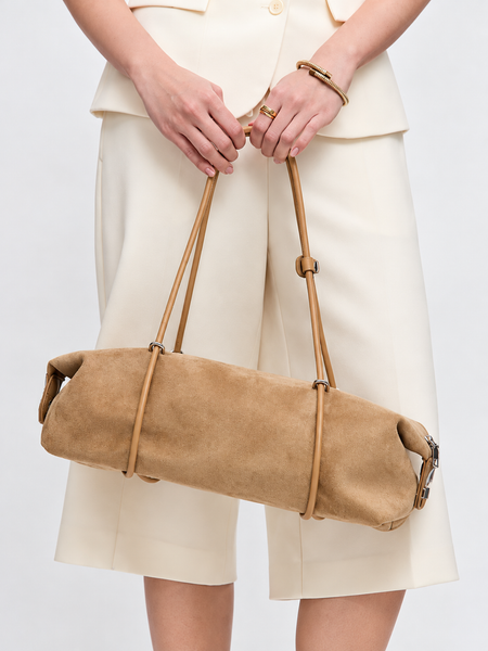 Quay Suede Shoulder Bag
