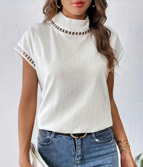 Jamie Summer Cotton Top in White
