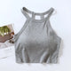 Jenny Tank Tops with Inbuilt Bra - flat-lay product shot, grey - Miss Mosa By Akanksha