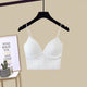 Jerry Tank Tops with Inbuilt Bra - front shot on hanger, white - Miss Mosa By Akanksha