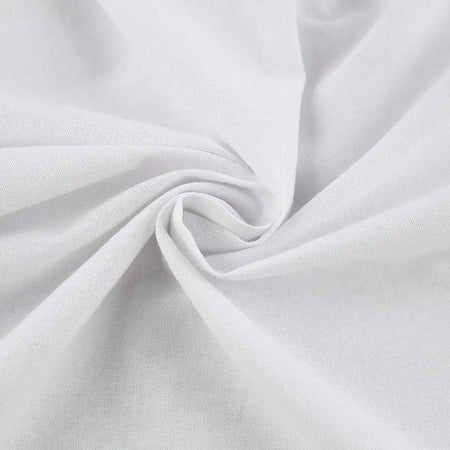Jessie Summer Two Piece Set - close-up of fabric, white - Miss Mosa By Akanksha