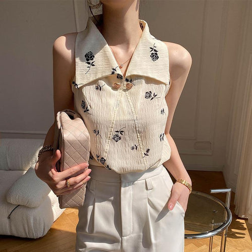 Jole Statement Formal Top In Beige