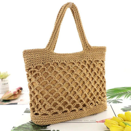 Judy Statement Bag - front shot on hanger, beige - Miss Mosa By Akanksha