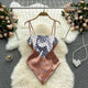 Julie Trending Statement Scarf Tops - front shot on hanger, multicolour - Miss Mosa By Akanksha