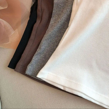 Junia Statement Summer Top In Grey - close-up flat-lay shot of hems - Miss Mosa By Akanksha