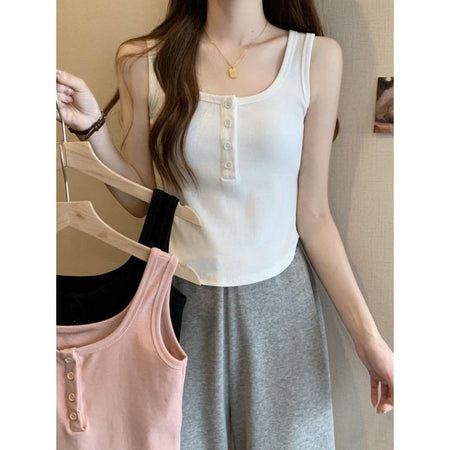 Junia Statement Summer Top In White - front shot on model - Miss Mosa By Akanksha