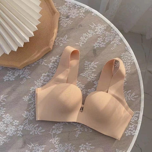 Kanette Seamless Pushup Bralettes In Beige