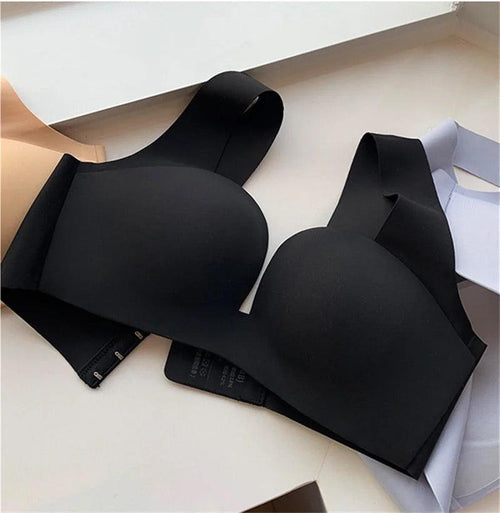 Kanette Seamless Pushup Bralettes In Black