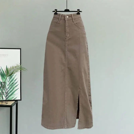 Kiley Summer Coord Set of 3 In Multicolour - flat-lay product shot of the skirt on a hanger - Miss Mosa By Akanksha