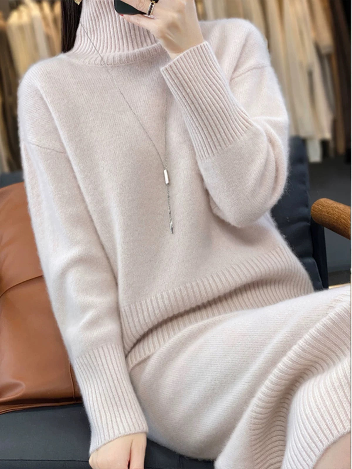 Buy Kiley Winter Coord Set - Set of Sweater and Skirt for Women